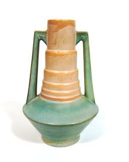 Vintage Art Deco Stoneware Pottery Vase; 7"T
