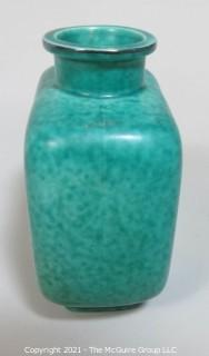 Gustavsberg Argenta Stoneware Pottery Vase Designed by Wilhelm Kage. Measures approximately 7 1/2"T