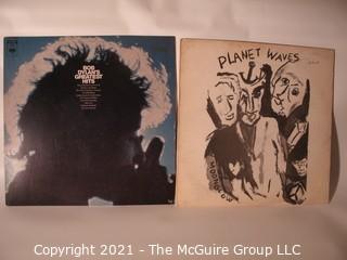 Vinyl Record: Bob Dylan - Greatest Hits and Planet Wave w The Band