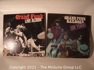 Vinyl Record: Grand Funk Railroad (two record lot) Live and On Time