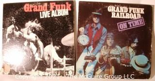 Vinyl Record: Grand Funk Railroad (two record lot) Live and On Time