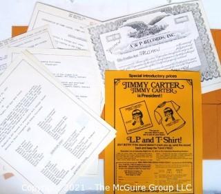 Vinyl Record: Historical - Political: Jimmy Carter parody w/press kit