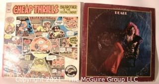 Vinyl Record: (two record lot) Janis Joplin (Pearl) & Big Brother etc (Cheap Thrills)