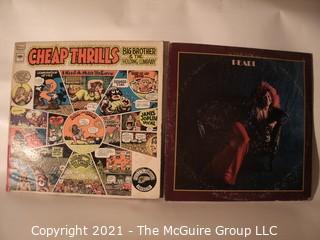 Vinyl Record: (two record lot) Janis Joplin (Pearl) & Big Brother etc (Cheap Thrills)