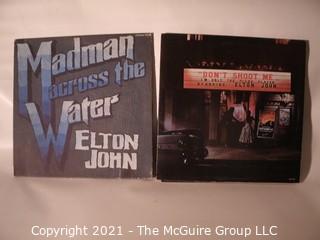 Vinyl Record: (two record lot) Elton John (Madman and Don't Shoot Me)