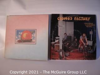 Vinyl Record: (two record lot) Allman Brothers (Eat a Peach) and CCR (Cosmos Factory)