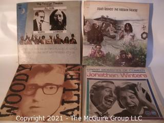 Vinyl Record: (four record lot) Comedy: Firesign Theatre, Woody Allen, Jonathan Winters