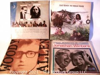 Vinyl Record: (four record lot) Comedy: Firesign Theatre, Woody Allen, Jonathan Winters