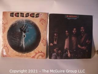 Vinyl Record: (two record lot) Kansas (Point of No Return) and Eagles (Desperado)