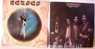 Vinyl Record: (two record lot) Kansas (Point of No Return) and Eagles (Desperado)