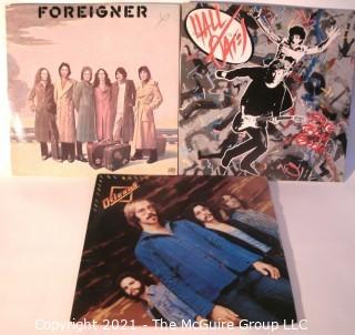 Vinyl Record: (three record lot) Foreigner; Orleans; Hall & Oats