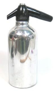 Vintage Soda Siphon Bottle.  Damage to spiget. 