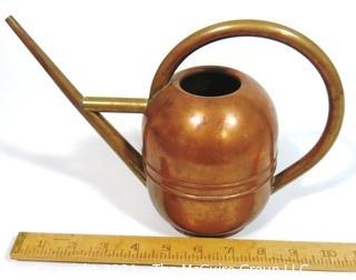 Art Deco Vintage Copper and Brass Watering Can Made by Chase.