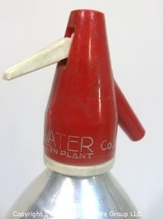 Vintage Seltz Water Co Siphon; Miami, Florida; with Bakelite Top and Chrome Body. 