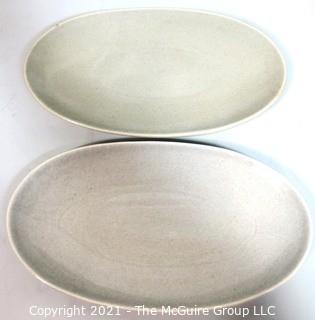 (30 +) Piece Set of Russel Wright Steubenville Mid Century Modern (MCM) Dishware set in Granite Grey.