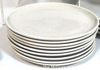 (30 +) Piece Set of Russel Wright Steubenville Mid Century Modern (MCM) Dishware set in Granite Grey.