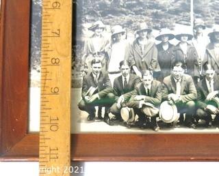 1923 Framed Under Glass Gettysburg High School Senior Class Trip to The White House, Black & White Photograph by Schutz Group Photographers (Washington, D.C.)  Measures approximately 30" x 11". {Note: Description altered 2/3/21 @ 11:41am ET}