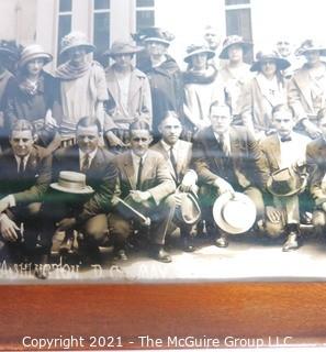 1923 Framed Under Glass Gettysburg High School Senior Class Trip to The White House, Black & White Photograph by Schutz Group Photographers (Washington, D.C.)  Measures approximately 30" x 11". {Note: Description altered 2/3/21 @ 11:41am ET}