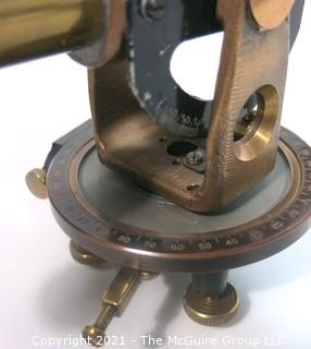 Antique Brass Engineer Surveyor Transit Level Made by C.L. Berger and Son, Boston.
