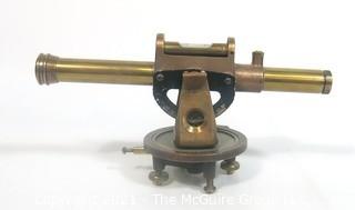 Antique Brass Engineer Surveyor Transit Level Made by C.L. Berger and Son, Boston.
