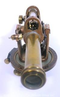 Antique Brass Engineer Surveyor Transit Level Made by C.L. Berger and Son, Boston.
