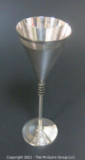 Art Deco Chrome Cocktail Coupe.  Measures approximately 10" tall.