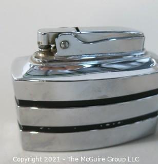 Art Deco Sterling Cigarette Pack Case and Table lighter