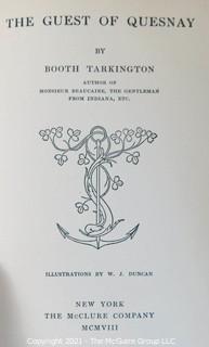 Collection of 3 books including "The Guest of Quesnay" by Booth Tarkington