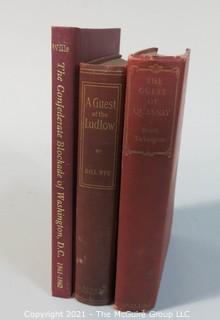 Collection of 3 books including "The Guest of Quesnay" by Booth Tarkington