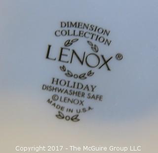 Collection of Lenox china (6 plates, 8 1/4 diameter; 3 bowls, 6 1/8 diameter)