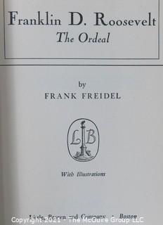 Books: (3) Volume Set; FDR-The Apprenticeship; FDR-The Ordeal; and FRD-The Triumph; authored by Frank Freidel