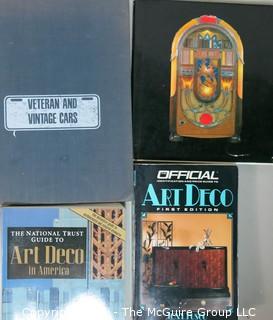 Collection of (4) Books including Art Deco, Jukeboxes and Vintage Cars