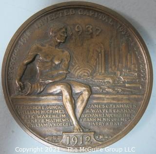 Bronze Medal: Alexander Edward Duncan, Founder, Commercial Crtedit Company, 1912-1937; made by Medallic Art Co., NY 