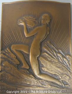 Bronze Medal: The William Lawrence Sanders Award Given to David William Brunton, 1927, by the American Institute of Mining and Metallurgical Engineers for Achievement in Mining