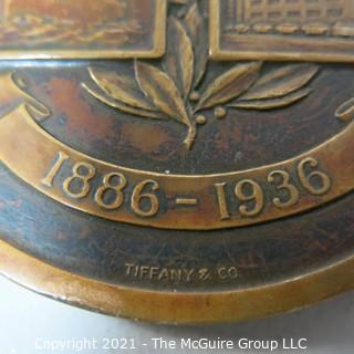 Tiffany and Co. Bronze Medal Titled: The Berwin White Coal Mining Company, 50th Anniversary 1886-1936