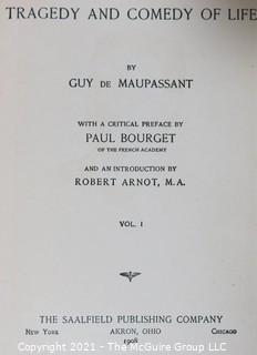 17 vol. set: by Guy de Maupassant; London, 1903 