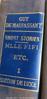 17 vol. set: by Guy de Maupassant; London, 1903 