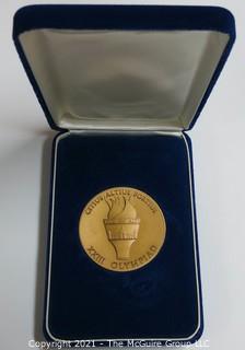 1984 Official Medal of the XXIII (23rd) Olympiad, Los Angeles Presented Only to Participating Athletes and Coaches. 