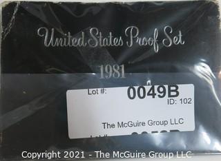 1981 United States Proof Coin Set with Original Packaging