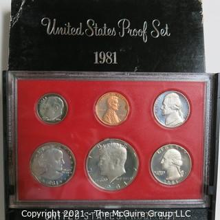 1981 United States Proof Coin Set with Original Packaging