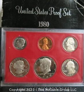 1980 United States Proof Coin Set with Original Packaging