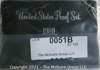 1980 United States Proof Coin Set with Original Packaging