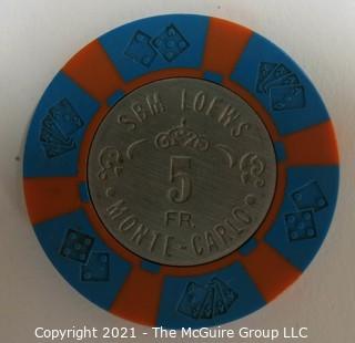 SBM-Loews; Monte-Carlo 5 Franc Casino Chip