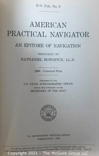 Book: "American Practical Navigator - An Epitome of Navigation", published 1966 by the U.S. Naval Oceanographic Office