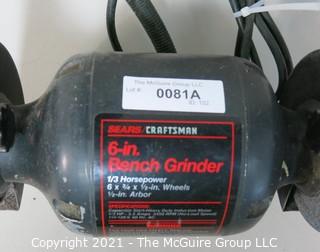 Craftsman 6" Bench Grinder with Light Tool