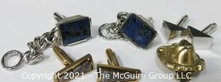 Collection including 3 pair of men's cufflinks