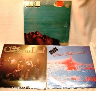 Vinyl Record: (three record lot) mix all in shrink: Chieftains (sealed), Paris Hotel Piano (sealed), Jimmy Cliff (Jamacian)