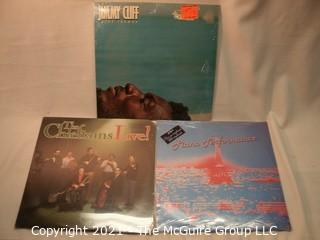 Vinyl Record: (three record lot) mix all in shrink: Chieftains (sealed), Paris Hotel Piano (sealed), Jimmy Cliff (Jamacian)