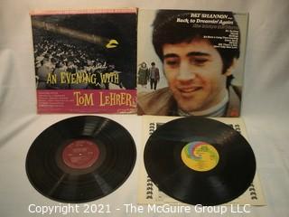 Vinyl Record: (two record lot) Tom Lehrer and Pat Shannon