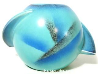 Vintage Art Deco Planet Shaped Pottery Planter.  Made in Germany.  Measures approximately 5" tall